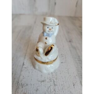 Lenox treasures ice skating adventure box trinket snowman Xmas figure